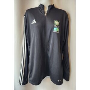 ADIDAS AEROREADY BLACK TRACK JACKET FIFA WORLDCUP 2023 NWT MENS LARGE‎